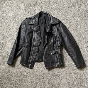 Vintage Irish Black leather jacket